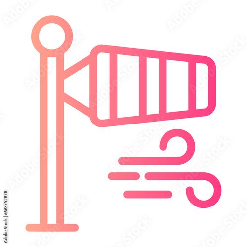wind socket gradient icon