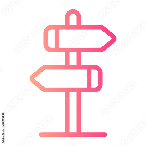 directions gradient icon