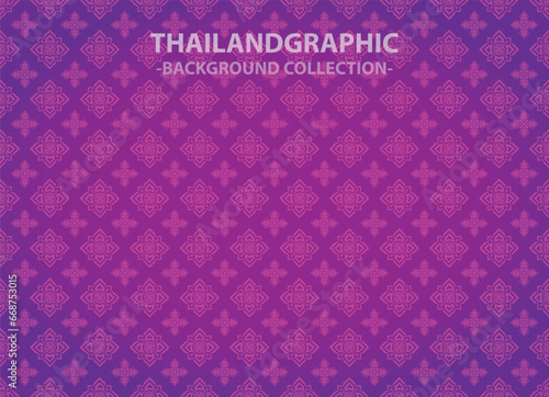 vector thai ethnic decorative elements vector background illustration