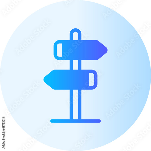 directions gradient icon