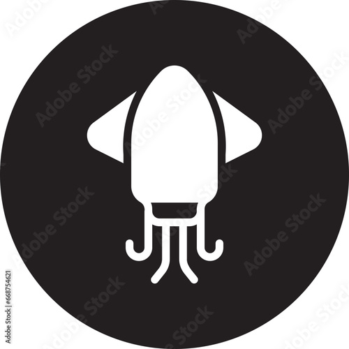 squid glyph icon