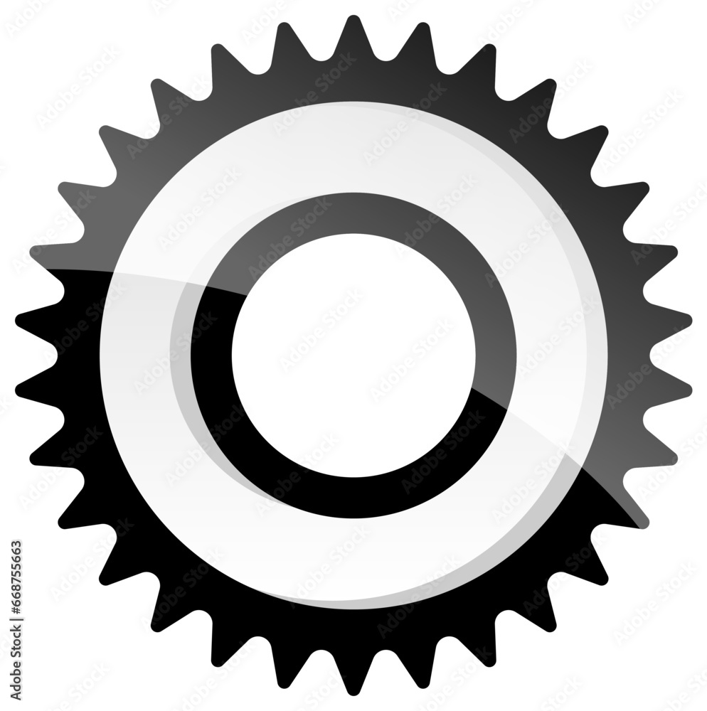 High detailed vector illustration of cogwheel concept High detailed vector illustration of cogwheel concept
