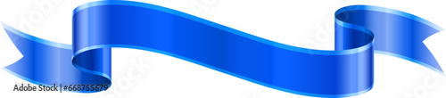 Vector illustration concept of blue ribbon isolated on white background