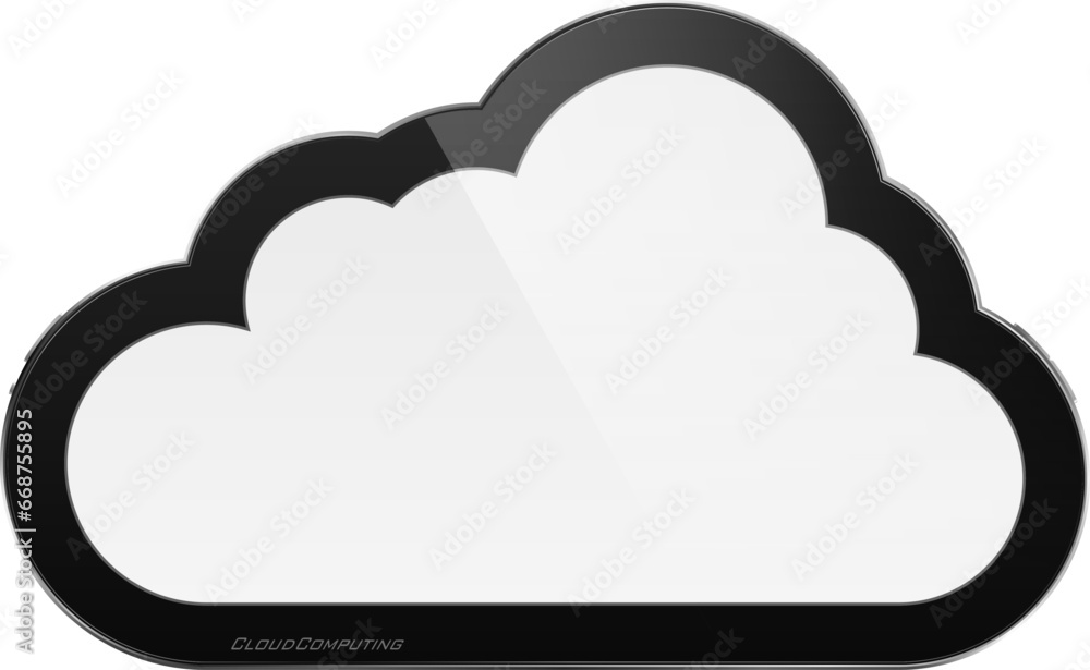 Vector illustration of abstract isolated cloud. Cloud computing concept. Vector illustration of abstract isolated cloud. Cloud computing concept.