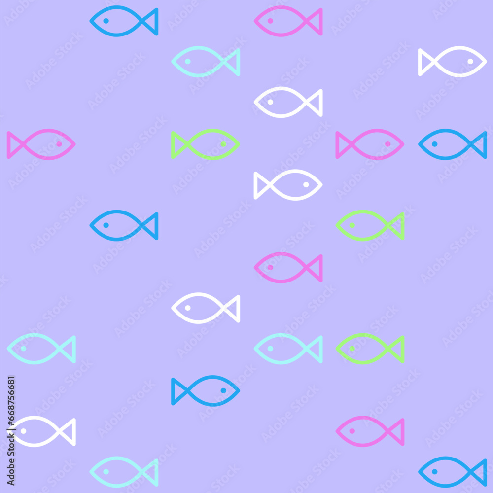 Fish aquarium - seamless pattern Fish aquarium - seamless pattern