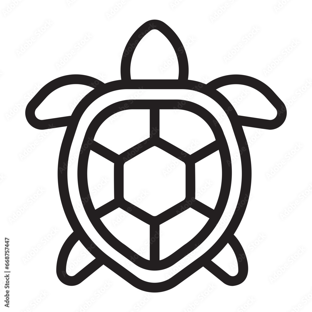 Fototapeta premium turtle line icon