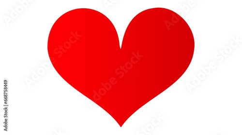 Red heart icon on white background. Love logo heart illustration Free Download Red heart icon on white background. Love logo heart illustration - GFXLoad