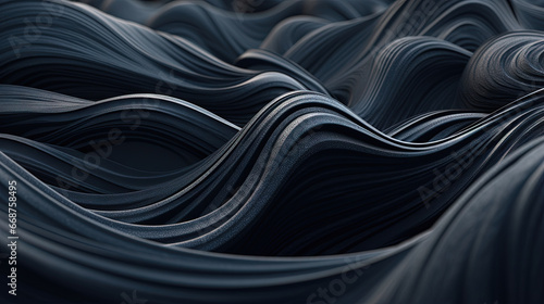 Scientific abstraction with futuristic textured tissue waves. Tech background with close-up wave bio texture.