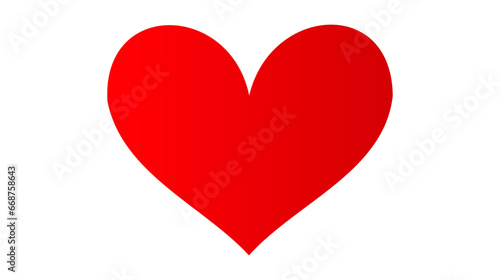 Red heart icon on white background. Love logo heart illustration Free Download Red heart icon on white background. Love logo heart illustration - GFXLoad