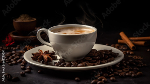Spiced coffee for advertising AI generative