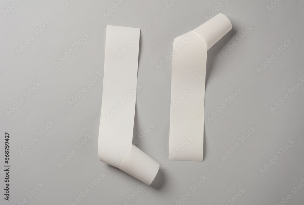 Blank Cash Receipt Sales Checks on gray background Blank Cash Receipt Sales Checks on gray background