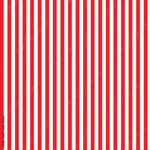 Seamless abstract stripes background . Red and white stripes pattern. Vertical stripes pattern.