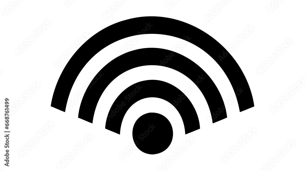 WIFI icon vector, wireless internet sign isolated on white background, flat style, vector illustration WIFI icon vector, wireless internet sign isolated on white background, flat style, vector illustration