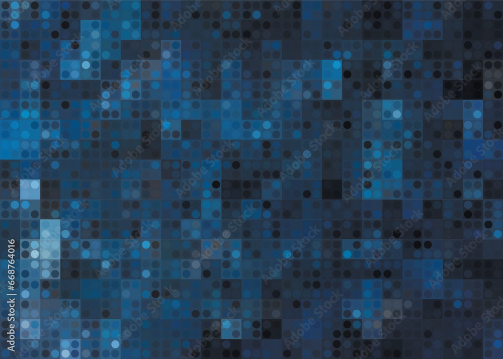 blue digital abstract pixel vector background