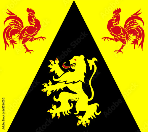 Drapeau Province BE Brabant Wallon