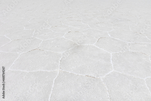 Salt lake texture. Salar de Uyuni, Bolivia
