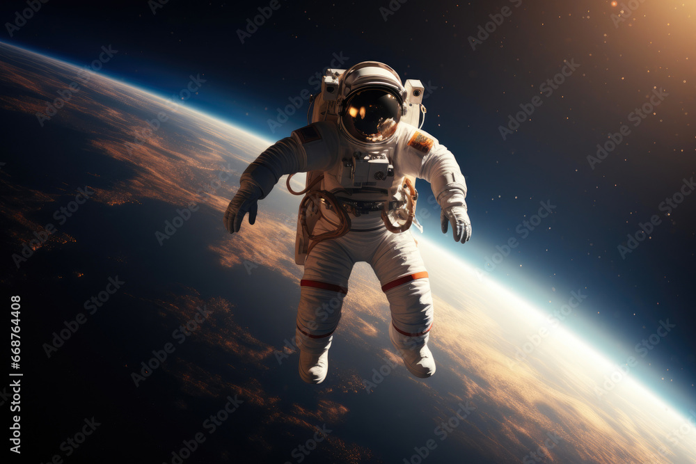 Astronaut's Odyssey: Roaming the Cosmic Void