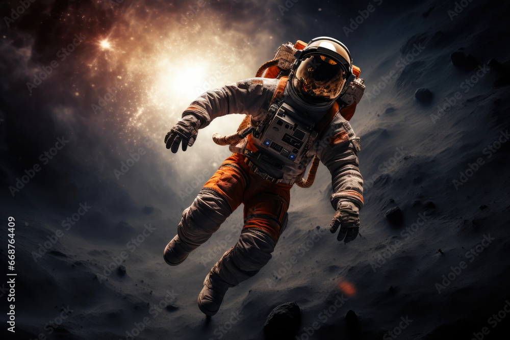 Beyond Earth: Astronaut Soaring through the Cosmos Beyond Earth: Astronaut Soaring through the Cosmos