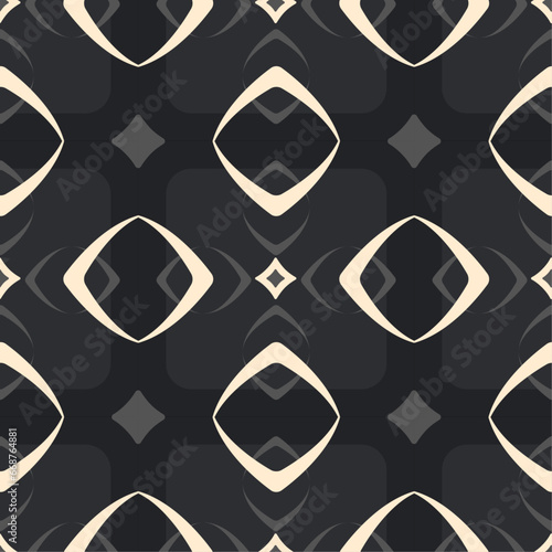 Retro office wallpaper pattern vector. Vintage throwback style with geometric diamond grid pattern. Vector design for any use, including fabric, print, cover, banner, etc.