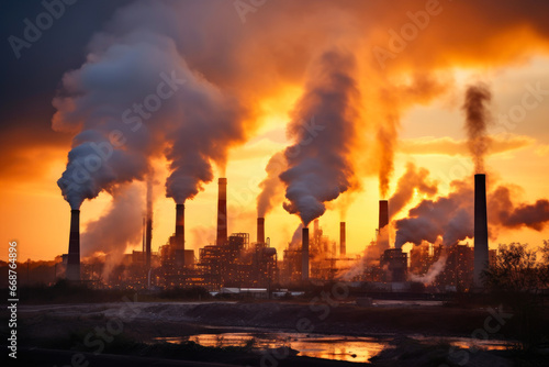 Environmental Impact of Factory Smokestacks