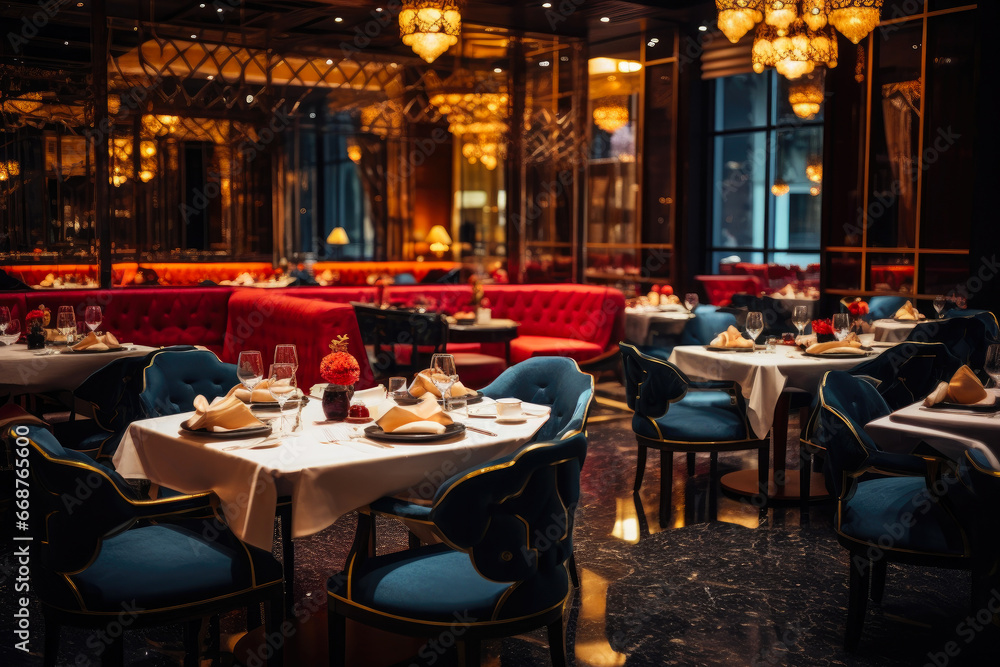 Exquisite Gourmet Haven: Luxury Restaurant Decor