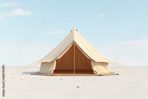 Advertising Space  Empty Tent Mockup