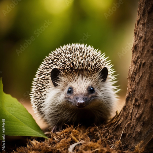 Hedgehog (Scientific name: Erinaceus Europaeus) photo