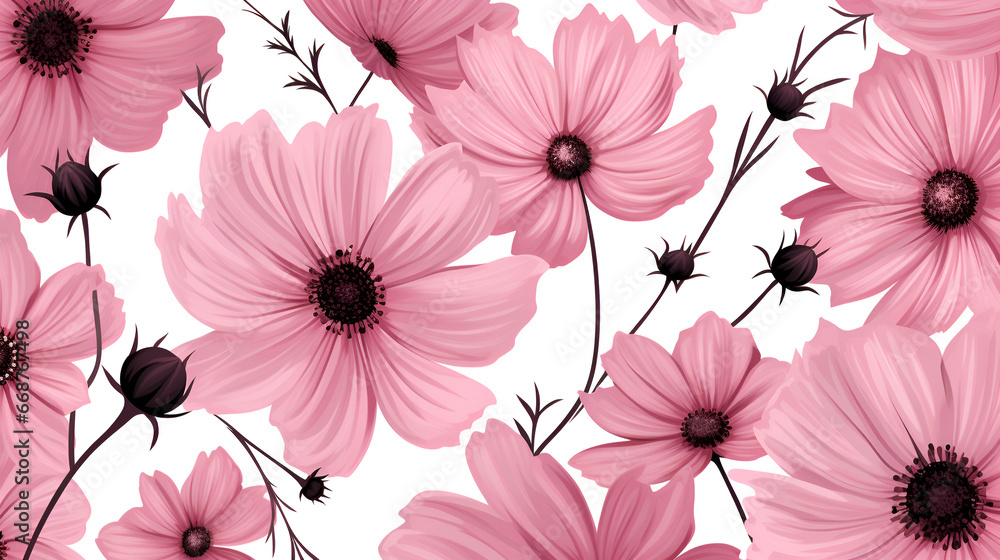 a Cosmos Atrosanguineus flower pattern a Cosmos Atrosanguineus flower pattern