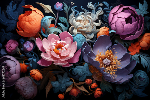 Peonies and the Finest Florals in Harmonious Arrangement

