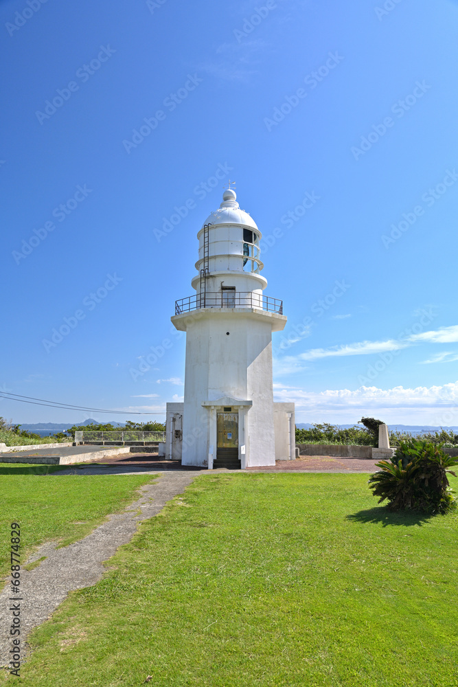 Lighthouse of Tsurugasaki in Miura Peninsula, Miura, Kanagawa, Japan