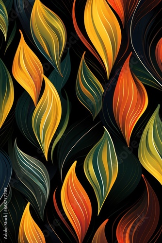 Obraz na płótnie Nature-Inspired Abstract Patterns.