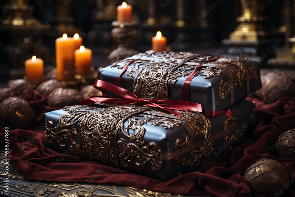 christmas decoration with candles christmas decoration with candles
