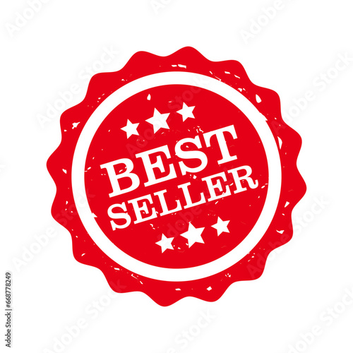 Best seller badge isolated vector icon. Set of best seller label. Suitable for best selling product label. 
