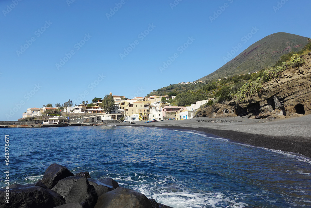 Rinella village, Aeolian islands, Sicily, Italy