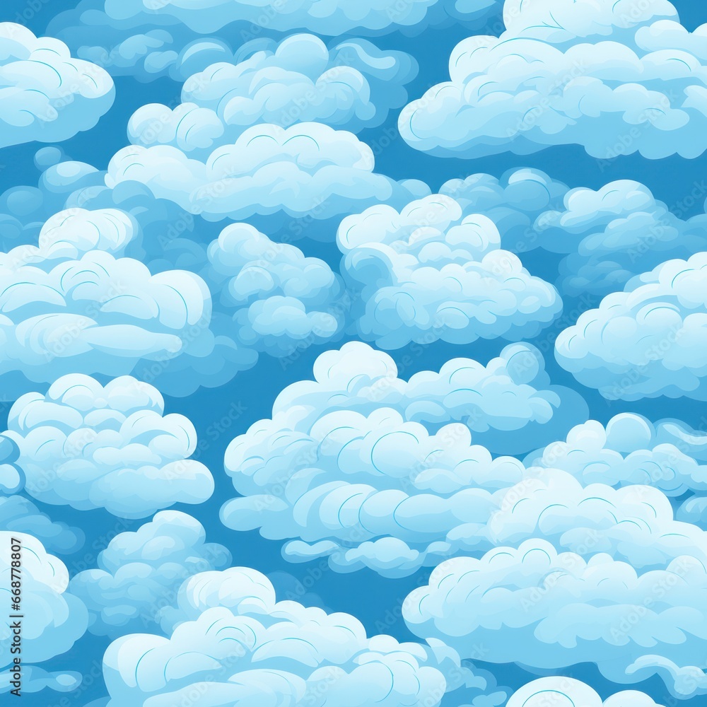 Seamless Cloud Texture for Virtual Environments: Perfectly Tilable Pattern Seamless Cloud Texture for Virtual Environments: Perfectly Tilable Pattern