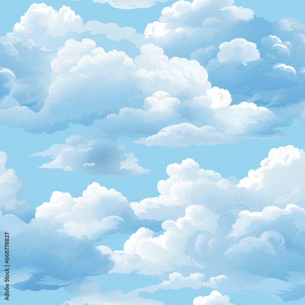 Seamless Virtual Sky Cloud Texture - Perfect for Design Seamless Virtual Sky Cloud Texture - Perfect for Design
