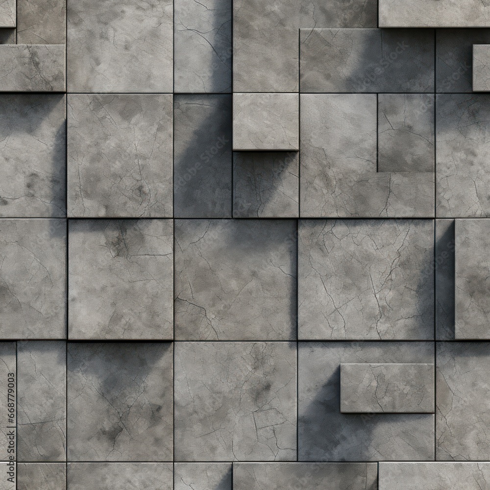 Fototapeta premium Seamless Concrete Texture for Walkthroughs, Ideal for Architecture with Tilable Pattern