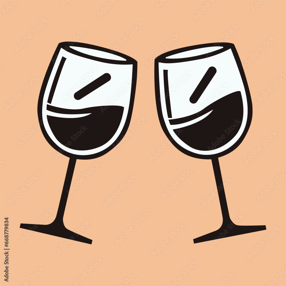 glass of water icon. Level vector illustration of a drink symbol and a water glass glass of water icon. Level vector illustration of a drink symbol and a water glass