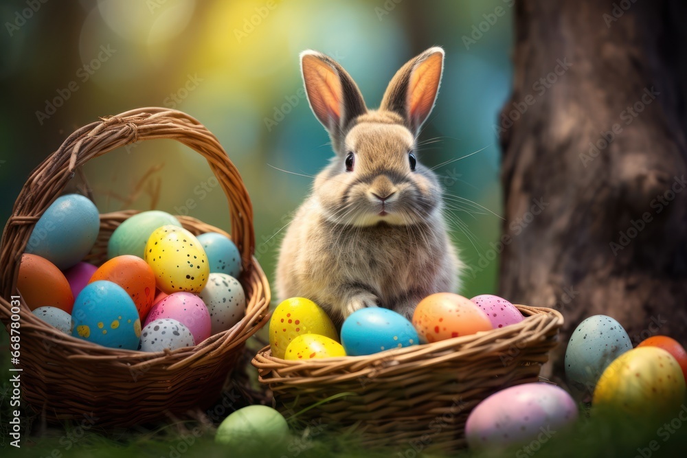 Bunny's Basket of Colorful Easter Eggs �🥚🎨 Bunny's Basket of Colorful Easter Eggs �🥚🎨
