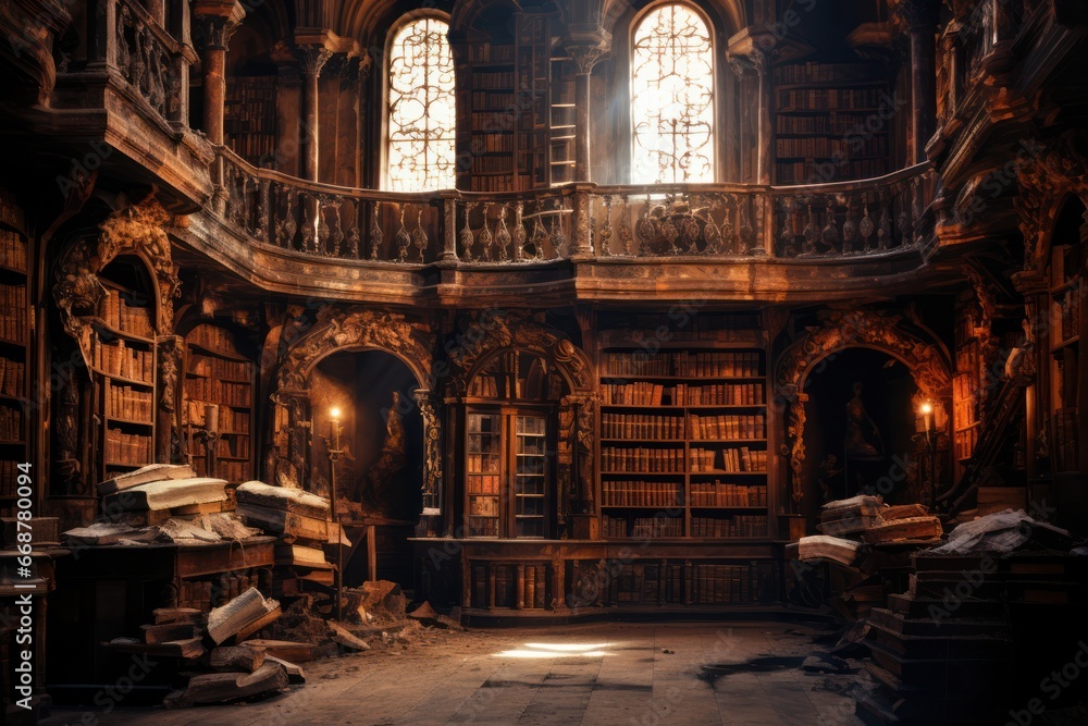 Ancient Tome-filled Library is Eerie