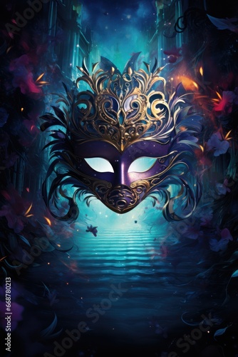 Magical Masquerade Poster Backdrop - No Text, Just Fantasy Realms © Morphart