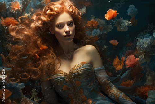 Magical Undersea Realm with Mermaids