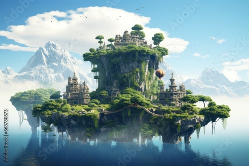 A Kingdom of Floating Fantasy Isles