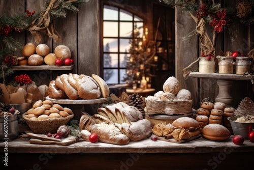 Freshly Baked Christmas Treats at Festive Bakery