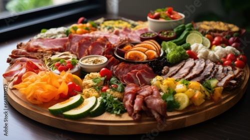 Newly Made Platter of Tasty Food