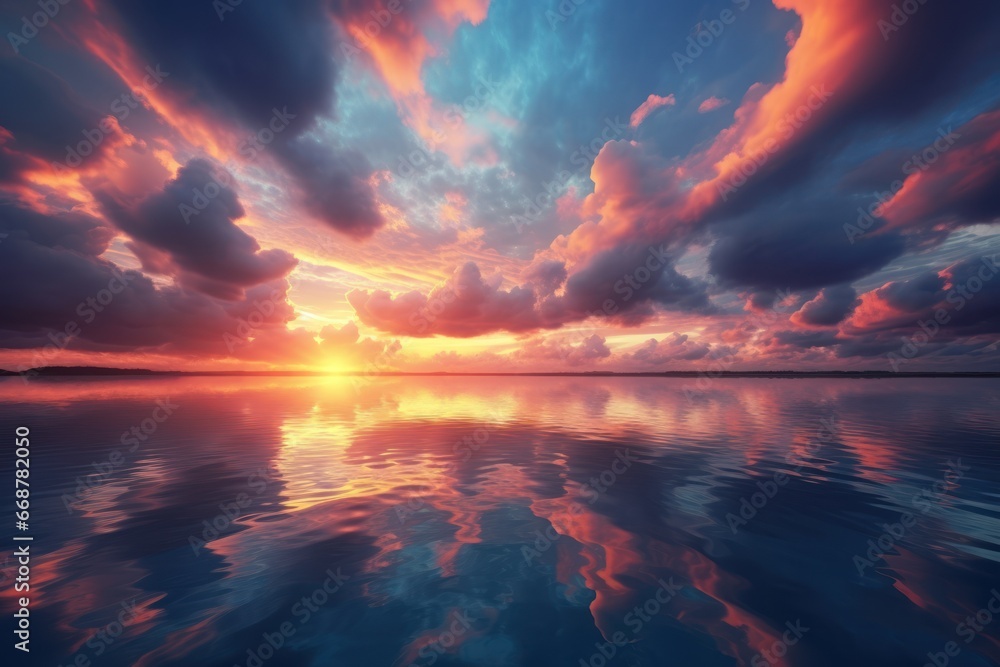 Fototapeta premium Water Sunrises: Inspiring