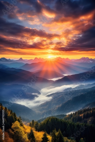 Mountain Sunrise - Inspiring View