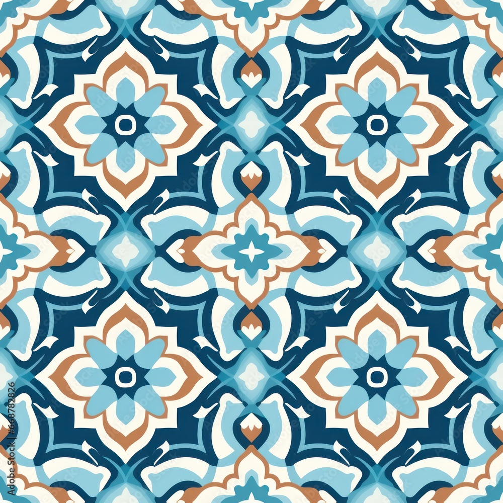 Seamless Moroccan Bedding Pattern: Tileable Design Seamless Moroccan Bedding Pattern: Tileable Design