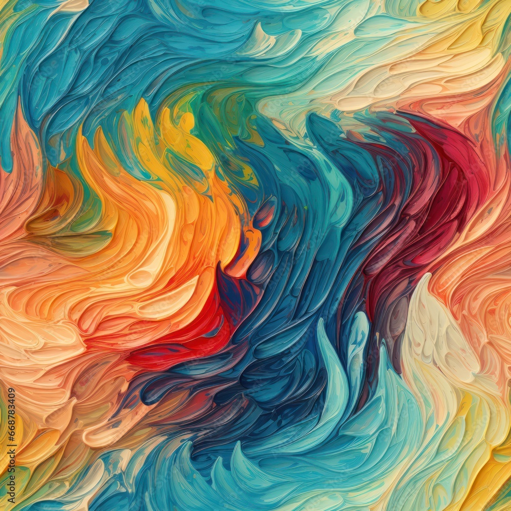 Seamless tilable pattern for virtual canvases with oil paint texture ...