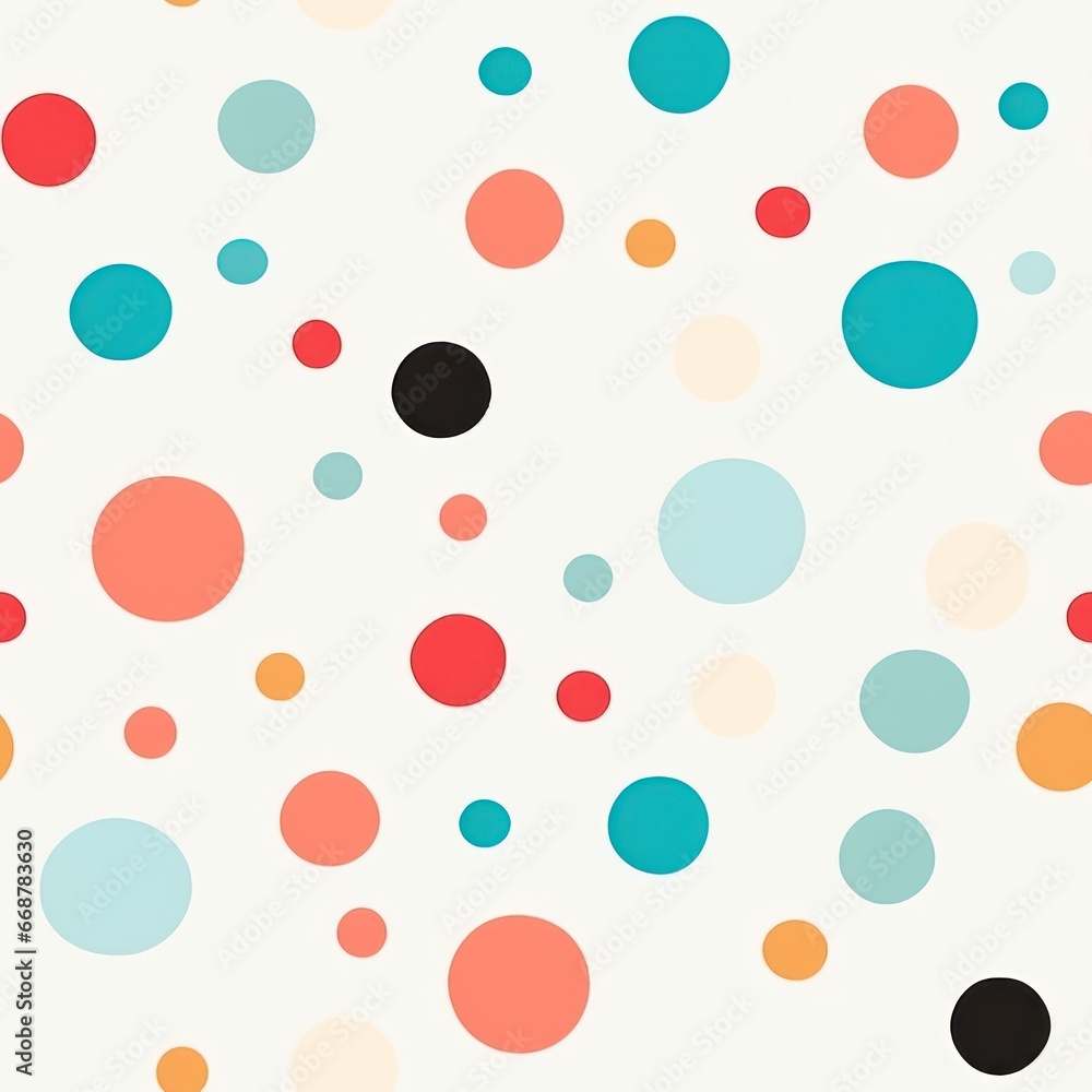 Seamless Notebook Pattern with Polka Dots Seamless Notebook Pattern with Polka Dots